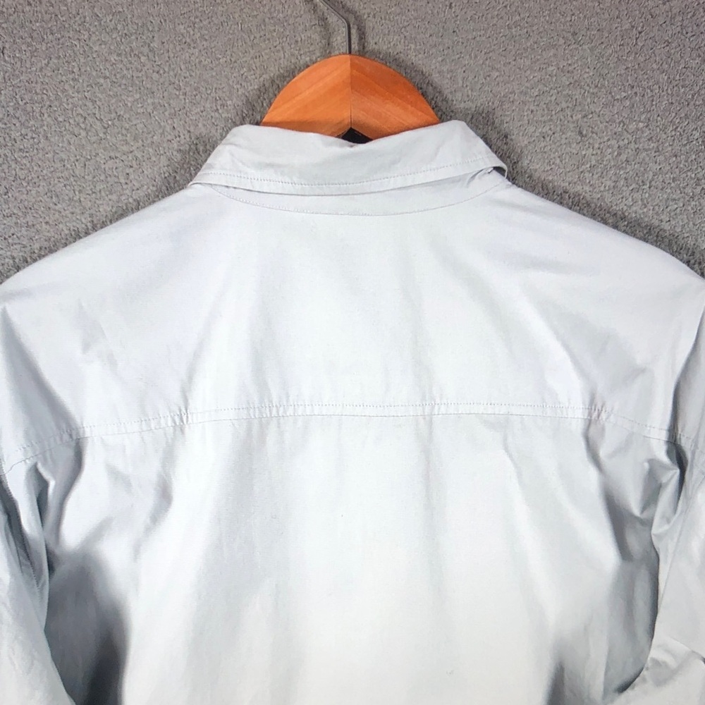 Julia Amory Classic Light Blue Long Sleeve Button-Up Shirt - Picture 9 of 10
